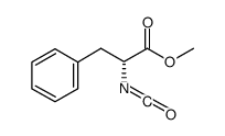 (r)-(+)-2-异氰酰基-3-苯基丙酸甲酯结构式