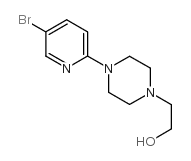 2-[4-(5-溴-2-吡啶)-1-哌嗪]乙醇结构式
