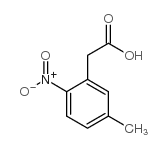 2-(2-硝基-5-甲基苯基)乙酸结构式