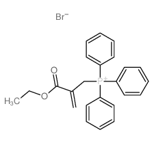 Phosphonium,[2-(ethoxycarbonyl)-2-propen-1-yl]triphenyl-, bromide (1:1) Structure