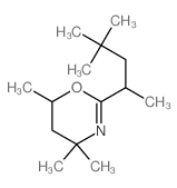 4,4,6-Trimethyl-2-(1,3,3-trimethylbutyl)-5,6-dihydro-4H-1,3-oxazine结构式