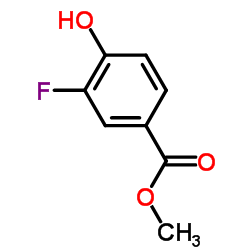 3-氟-4-羟基苯甲酸甲酯结构式