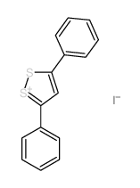 3,5-diphenyldithiol-1-ium,iodide Structure