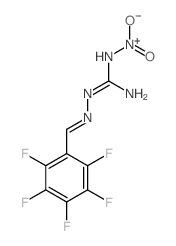 hydroxy-oxo-[[N-[(2,3,4,5,6-pentafluorophenyl)methylideneamino]carbamimidoyl]amino]azanium Structure
