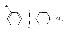 3-(4-甲基哌嗪-1-磺酰基)-苯胺结构式