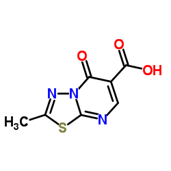 2-Methyl-5-oxo-5H-[1,3,4]thiadiazolo[3,2-a]pyrimidine-6-carboxylic acid Structure
