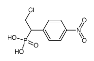 (2-chloro-1-(4-nitrophenyl)ethyl)phosphonic acid Structure