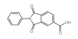 1,3-二氧代-2-苯基异吲哚啉e-5-羧酸结构式