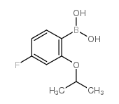 (4-氟-2-异丙氧基苯基)硼酸结构式