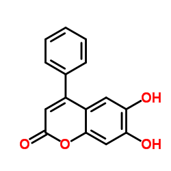 6,7-二羟基-4-苯基香豆素结构式