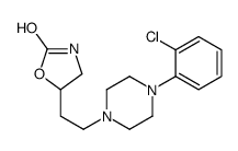5-[2-[4-(2-chlorophenyl)piperazin-1-yl]ethyl]-1,3-oxazolidin-2-one结构式