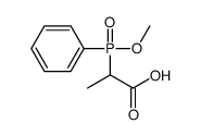 2-[methoxy(phenyl)phosphoryl]propanoic acid Structure