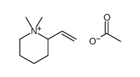 2-ethenyl-1,1-dimethylpiperidin-1-ium,acetate Structure