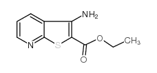 3-氨基噻吩并[2,3-b]吡啶-2-甲酸乙酯结构式