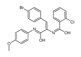 N-[1-(4-bromophenyl)-3-(4-methoxyanilino)-3-oxoprop-1-en-2-yl]-2-chlorobenzamide结构式