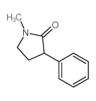 1-methyl-3-phenyl-pyrrolidin-2-one结构式