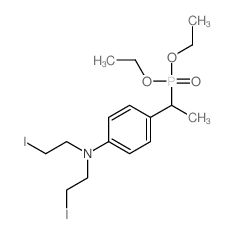 Phosphonic acid,[1-[4-[bis(2-iodoethyl)amino]phenyl]ethyl]-, diethyl ester (9CI)结构式