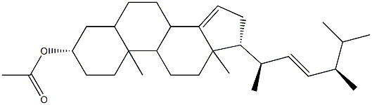 5α-Ergosta-14,22-dien-3β-ol acetate structure
