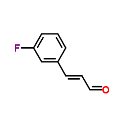 (2E)-3-(3-Fluorophenyl)acrylaldehyde structure