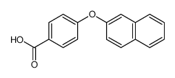 4-(2-naphthyloxy)benzoic acid结构式