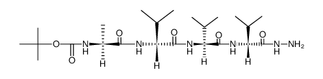 Boc-Ala-D-Val-Val-D-Val-NHNH2 Structure