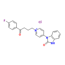 1-[4-(4-Fluorophenyl)-4-oxobutyl]-4-(2-oxo-2,3-dihydro-1H-benzimidazol-1-yl)pyridinium chloride Structure