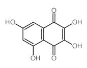 1,4-Naphthalenedione,2,3,5,7-tetrahydroxy- Structure