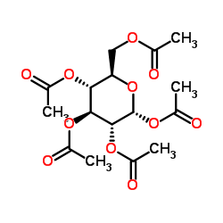 α-D-葡萄糖五乙酸酯结构式