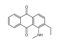2-ethyl-1-(methylamino)anthracene-9,10-dione结构式