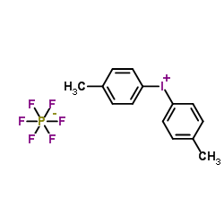 Bis(4-methylphenyl)iodonium hexafluorophosphate Structure