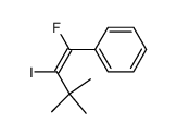 (Z)-3,3-Dimethyl-1-fluor-2-iod-1-phenyl-1-buten Structure
