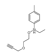 ethyl-(4-methylphenyl)-(2-prop-2-ynoxyethoxy)silane结构式