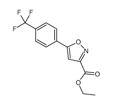 5-(4-(三氟甲基)苯基)异噁唑-3-羧酸乙酯结构式