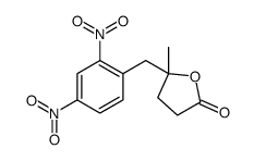 5-[(2,4-dinitrophenyl)methyl]-5-methyloxolan-2-one结构式