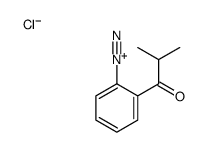 2-(2-methylpropanoyl)benzenediazonium,chloride结构式