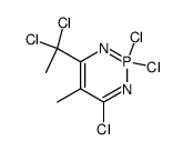 2,2,4-trichloro-6-(1,1-dichloro-ethyl)-5-methyl-2λ5-[1,3,2]diazaphosphinine结构式