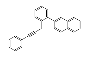 2-[2-(3-phenylprop-2-ynyl)phenyl]naphthalene结构式