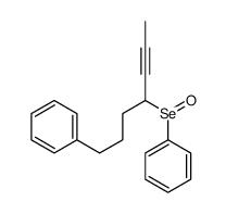 4-phenylseleninylhept-5-ynylbenzene Structure