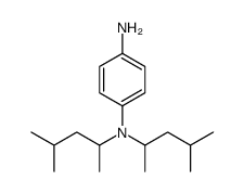 4-N,4-N-bis(4-methylpentan-2-yl)benzene-1,4-diamine结构式