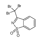 3-(tribromomethyl)-1,2-benzothiazole 1,1-dioxide结构式