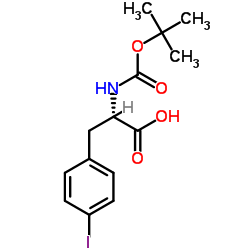 Boc-4-Iodo-L-phenylalanine structure