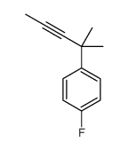 1-fluoro-4-(2-methylpent-3-yn-2-yl)benzene Structure
