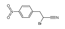 2-bromo-3-(4-nitro-phenyl)-propionitrile结构式