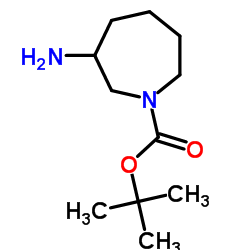 (S)-3-氨基氮杂环庚烷-1-羧酸叔丁酯结构式