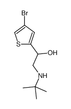 1-(4-bromothiophen-2-yl)-2-(tert-butylamino)ethanol Structure