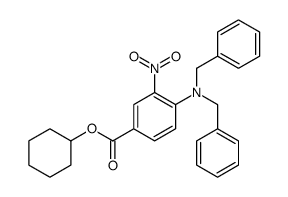 cyclohexyl 4-(dibenzylamino)-3-nitrobenzoate结构式