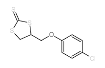 1,3-Dithiolane-2-thione,4-[(4-chlorophenoxy)methyl]- Structure