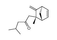 5-Methylen-6-exo-methyl-6-endo-(4-methyl-2-oxopentyl)-norbornen结构式