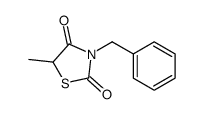 3-benzyl-5-methyl-1,3-thiazolidine-2,4-dione结构式