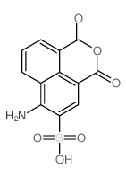 1H,3H-Naphtho[1,8-cd]pyran-5-sulfonicacid, 6-amino-1,3-dioxo- Structure